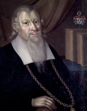 A painting of the Bishop of Lund Peder Winstrup